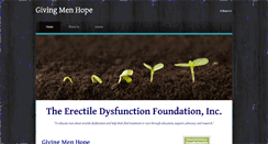 Desktop Screenshot of givingmenhope.org