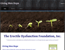 Tablet Screenshot of givingmenhope.org